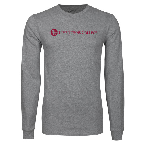  Grey Long Sleeve T Shirt - Primary Mark