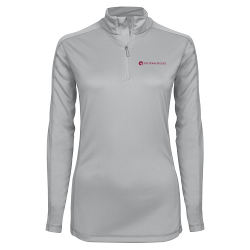  Syntrel Womens Platinum Interlock 1/4 Zip - Primary Mark