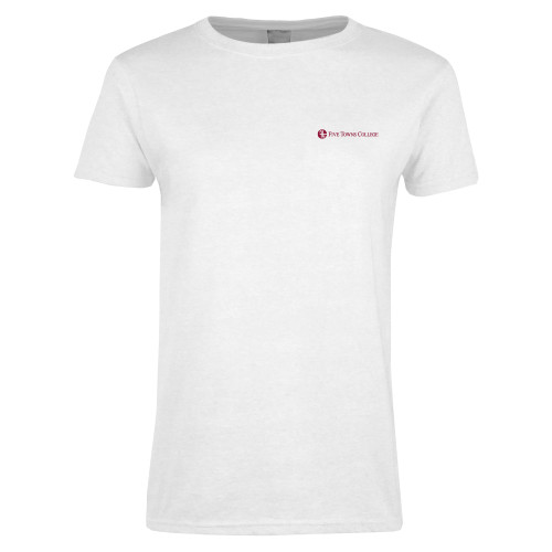  Womens White Short Sleeve Tee - Primary Mark