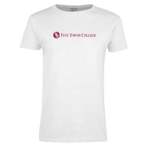  Womens White Short Sleeve Tee - Primary Mark