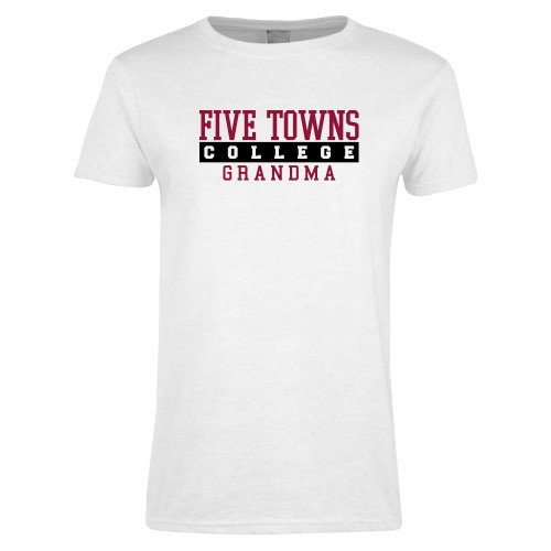  Womens White Short Sleeve Tee - Grandma