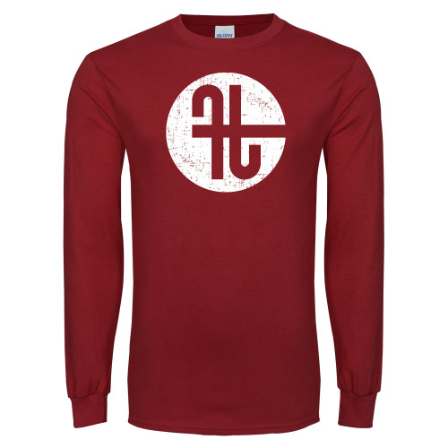  Cardinal Long Sleeve T Shirt - Identity Mark Distressed