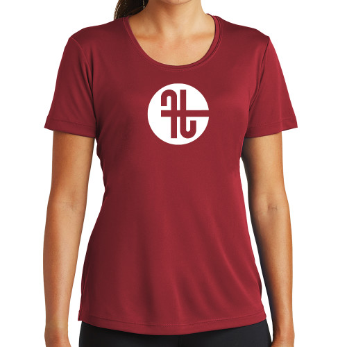  Womens Cardinal Performance Short Sleeve Tee - Identity Mark