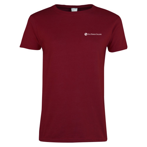  Next Level Womens Cardinal Short Sleeve Tee - Primary Mark