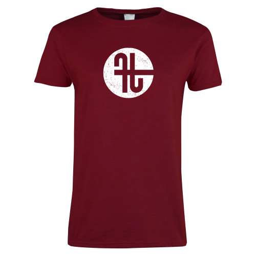  Next Level Womens Cardinal Short Sleeve Tee - Identity Mark Distressed