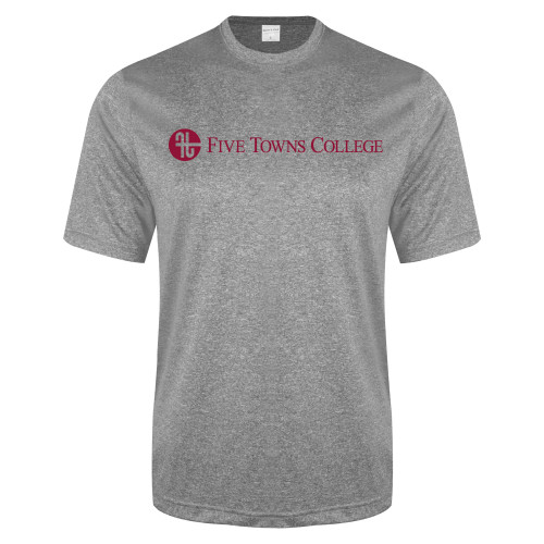  Grey Heather Performance Contender Tee - Primary Mark