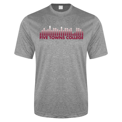  Grey Heather Performance Contender Tee - Five Towns College Bars
