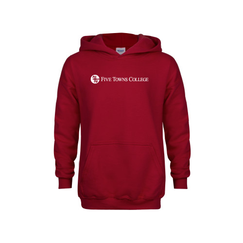  Youth Cardinal Fleece Hoodie - Primary Mark