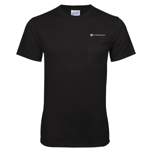  Black T Shirt w/Pocket - Primary Mark