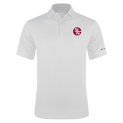  Columbia White Omni Wick Drive Polo - Identity Mark