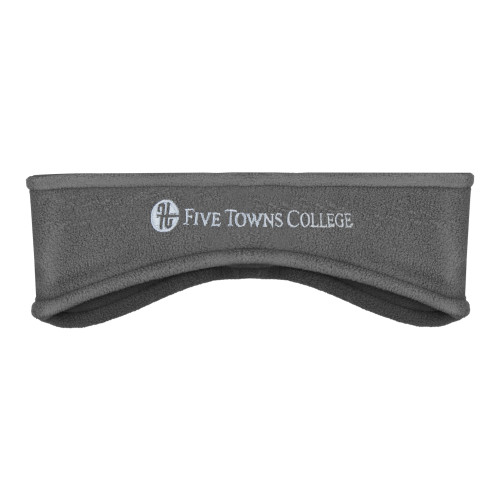  Charcoal Stretch Fleece Headband - Primary Mark
