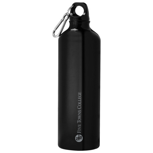  Venture Aluminum Black Bike Bottle 26oz - Primary Mark  Engraved