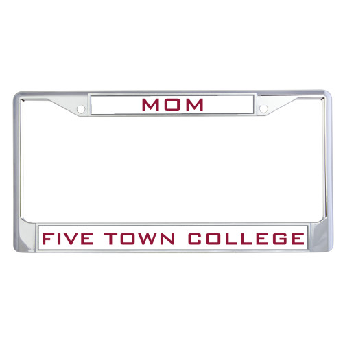  Mom Metal License Plate Frame in Chrome - Mom