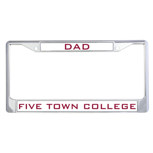  Dad Metal License Plate Frame in Chrome - Dad