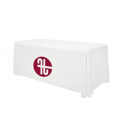  White 6 foot Table Throw - Identity Mark