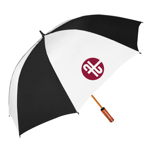  64 Inch Black/White Umbrella - Identity Mark