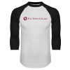 Thumbnail image for  White/Black Raglan Baseball T Shirt