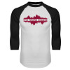 Thumbnail image for  White/Black Raglan Baseball T Shirt