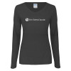 Thumbnail image for  Womens Dark Heather Long Sleeve V Neck Tee 