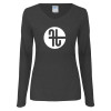 Thumbnail image for  Womens Dark Heather Long Sleeve V Neck Tee 