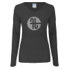 Thumbnail image for  Womens Dark Heather Long Sleeve V Neck Tee 