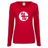 Thumbnail image for  Womens Cardinal Long Sleeve V Neck Tee 
