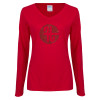 Thumbnail image for  Womens Cardinal Long Sleeve V Neck Tee 
