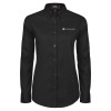 Thumbnail image for  Womens Black Twill Button Down Long Sleeve 