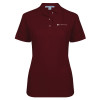 Thumbnail image for  Womens Silk Touch Burgundy Pique Polo