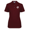 Thumbnail image for  Womens Silk Touch Burgundy Pique Polo