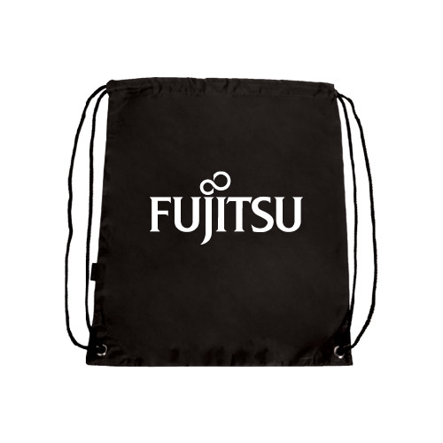 Black Drawstring Backpack-Fujitsu