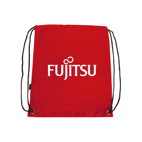 Red Drawstring Backpack-Fujitsu