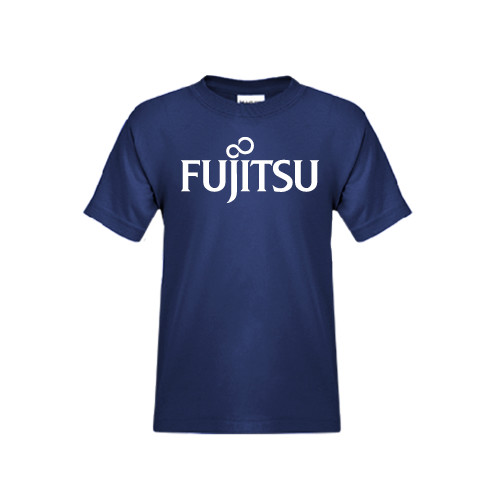 Youth Navy T Shirt-Fujitsu