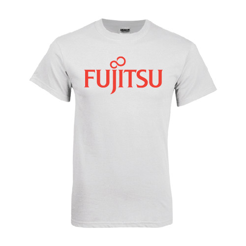 White T Shirt-Fujitsu