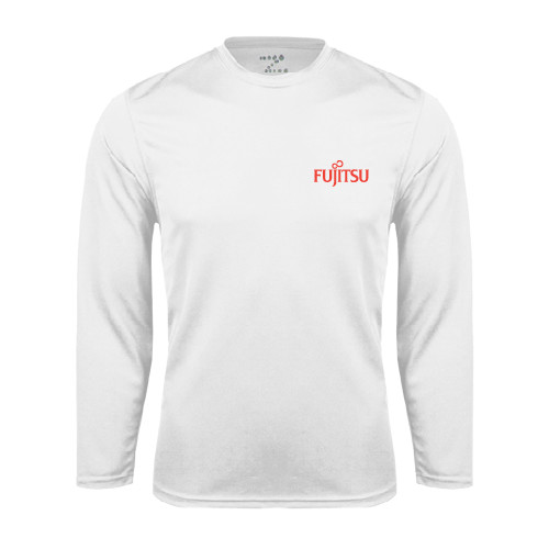White Performance Long Sleeve Shirt-Fujitsu