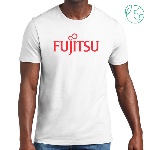 Allmade White Organic Cotton Tee-Fujitsu