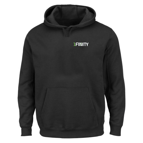 Extended Black Hoodie-1Finity Wordmark