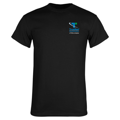 Black T Shirt-TrueNet Communications Stacked
