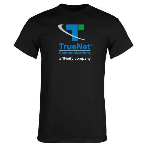Black T Shirt-TrueNet Communications Stacked