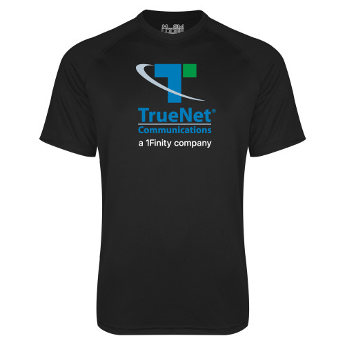 Under Armour Black Tech Tee-TrueNet Communications Stacked