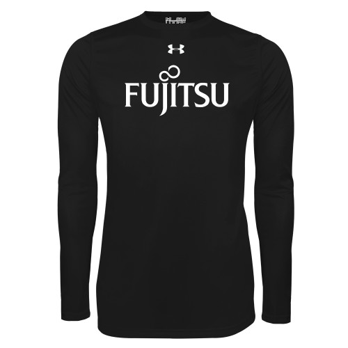 Under Armour Black Long Sleeve Tech Tee-Fujitsu