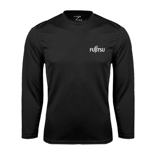 Black Performance Long Sleeve Shirt-Fujitsu
