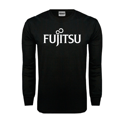 Black Long Sleeve T Shirt-Fujitsu