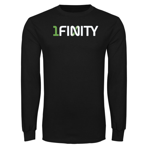 Black Long Sleeve T Shirt-1Finity Wordmark