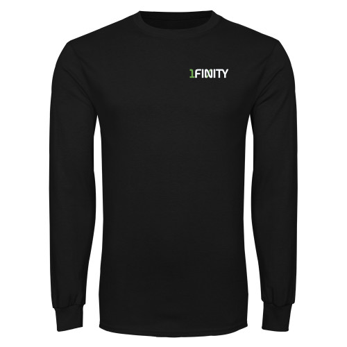 Black Long Sleeve T Shirt-1Finity Wordmark