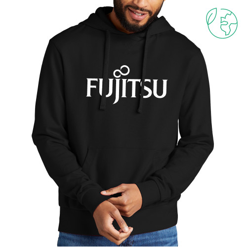 Allmade Black Organic French Terry Pullover Hoodie-Fujitsu