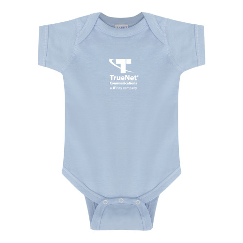 Light Blue Infant Onesie-TrueNet Communications Stacked