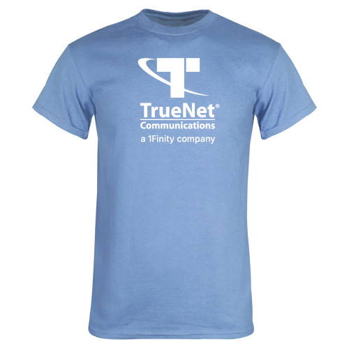 Light Blue T Shirt-TrueNet Communications Stacked