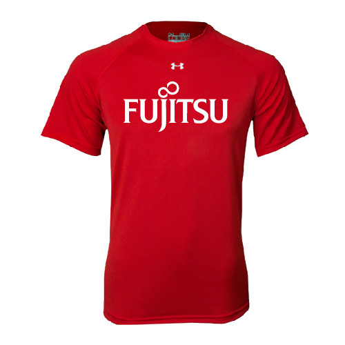 Under Armour Red Tech Tee-Fujitsu
