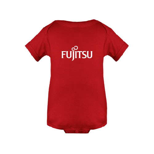 Red Infant Onesie-Fujitsu